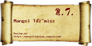 Mangol Témisz névjegykártya